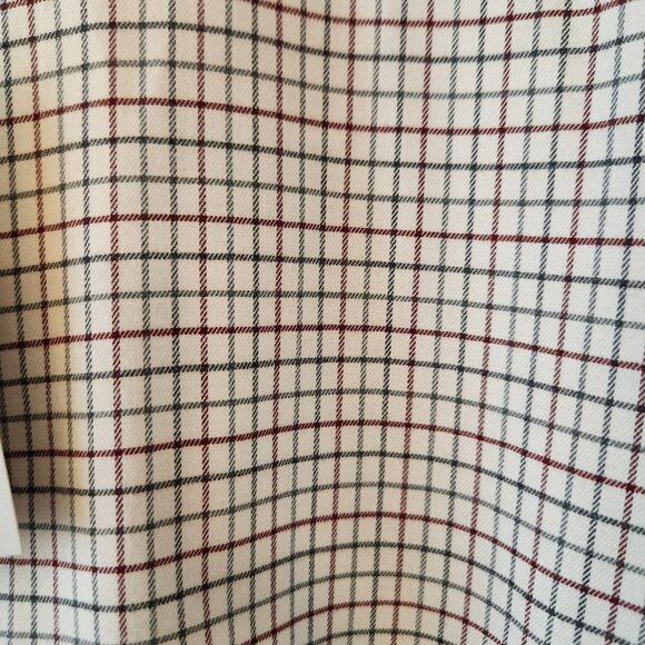 Van Heusen Mens Regular Fit Plaid Shirt X-Large Never Tuck Length Sustainable Fa - Picture 6 of 11